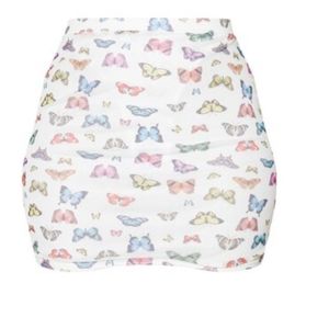 Pretty little thing butterfly mini skirt